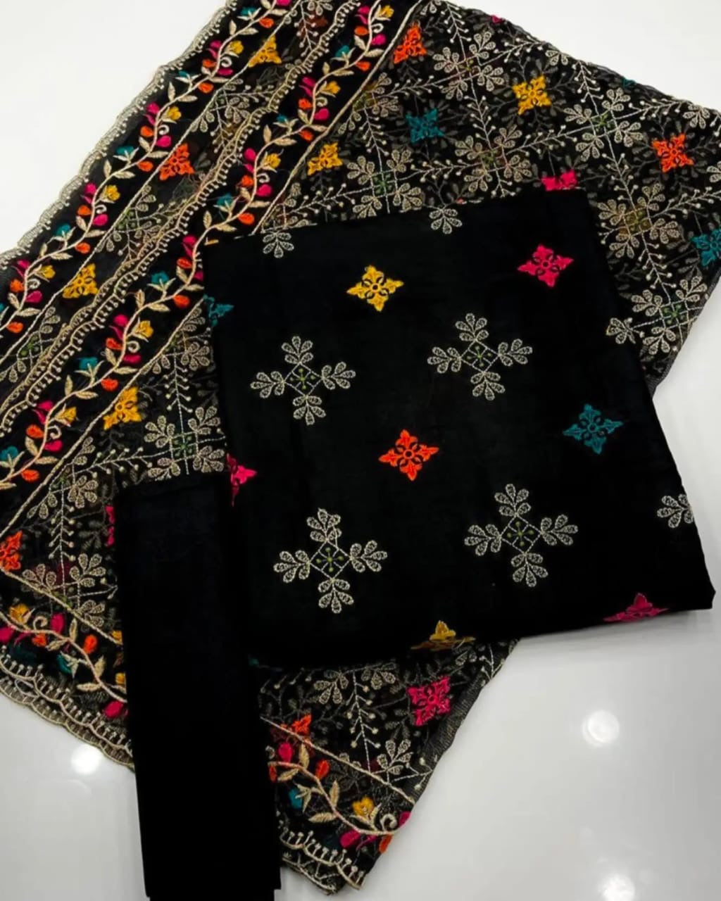 Elegant Collection of 03 Pcs Suit for Blck lovers