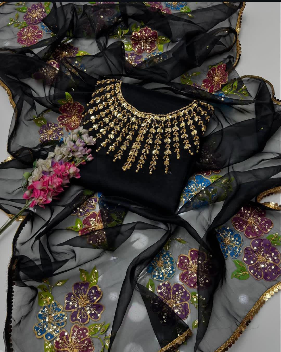 3PC Un-Sticth Sun Gala Hand-Made