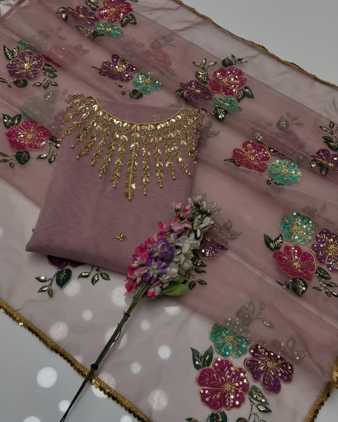 3PC Un-Sticth Sun Gala Hand-Made