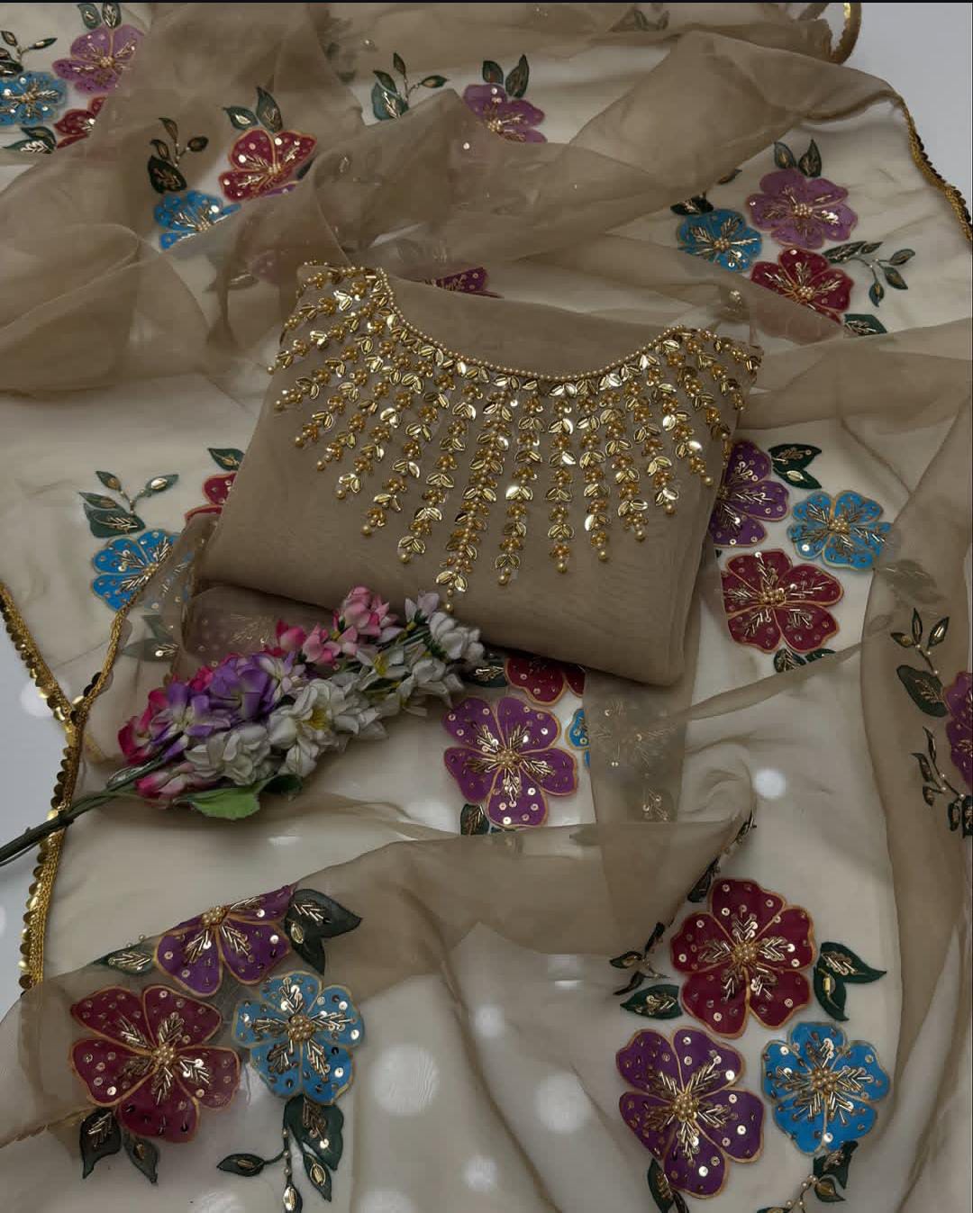 3PC Un-Sticth Sun Gala Hand-Made