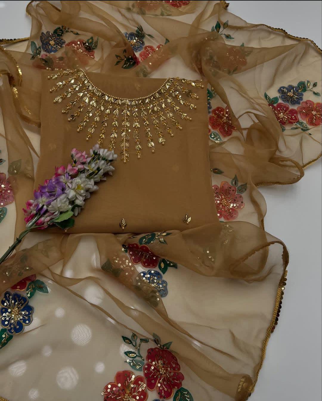 3PC Un-Sticth Sun Gala Hand-Made