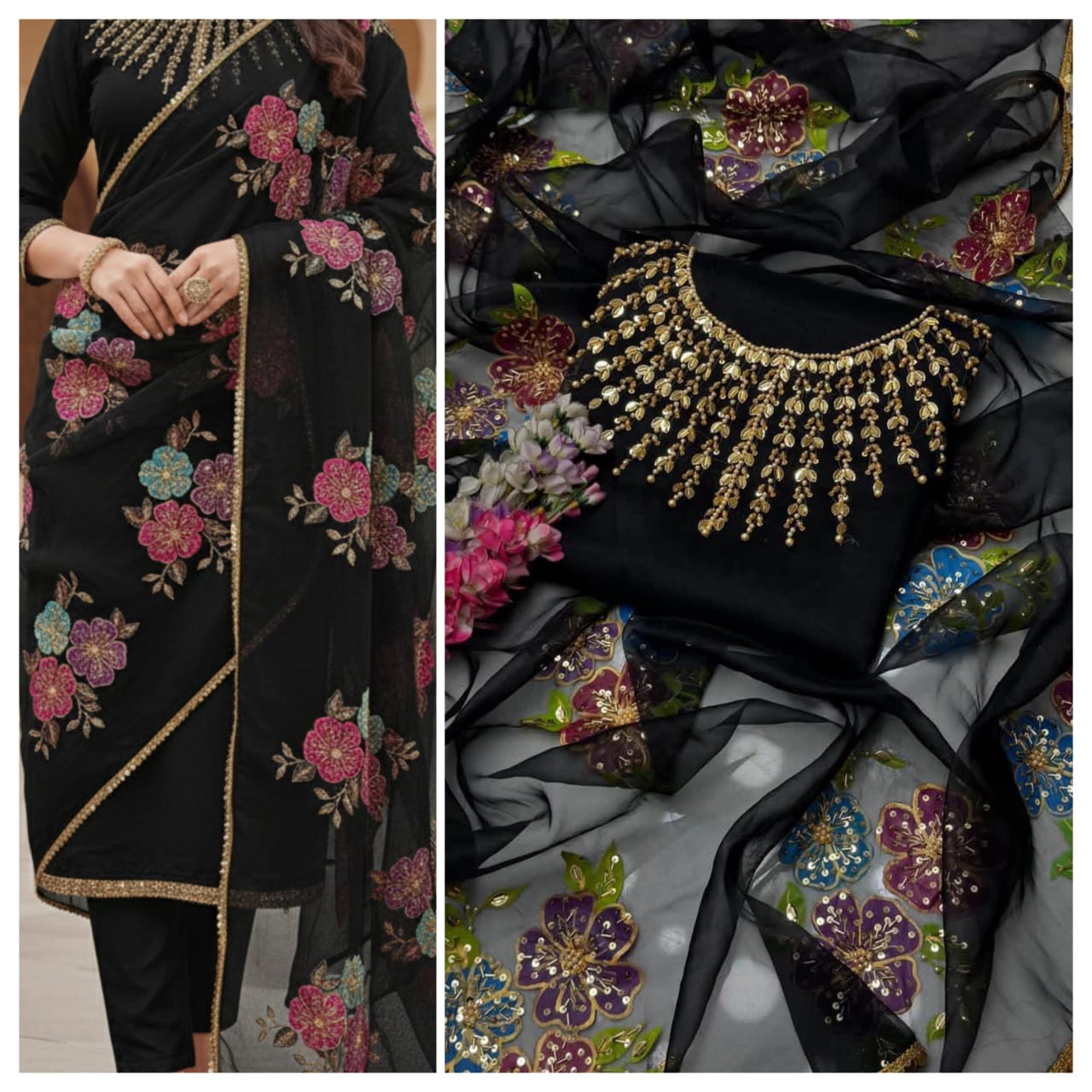 3PC Un-Sticth Sun Gala Hand-Made