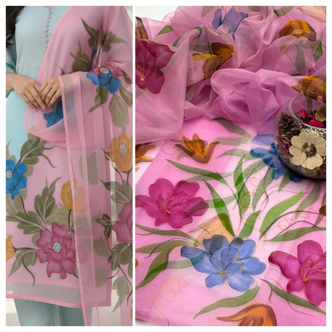 3PC 3D Un-Sticth Hand Made Paint